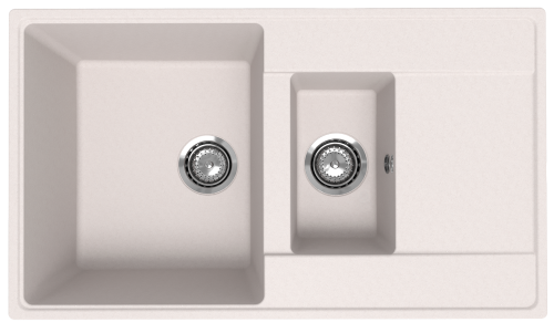 Кухонная мойка Ulgran Quartz Prima 860 1,5 K-01 85х50 цвет белый