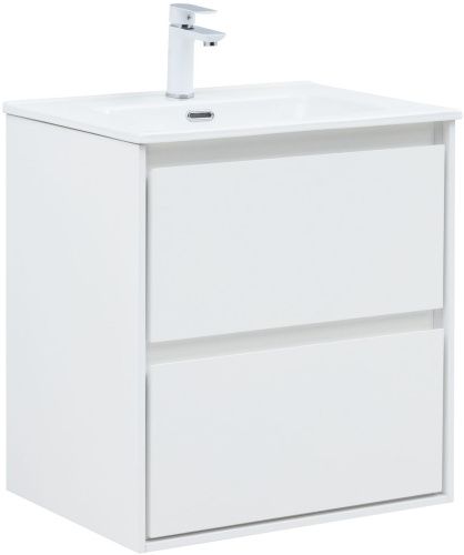 Тумба под раковину Aquanet Милан 00336367 60х50 подвесная цвет белый