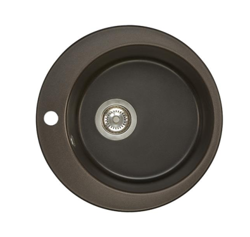 Кухонная мойка Aquaton Иверия 1A711032IV280 50х50 цвет коричневый поверхность матовая