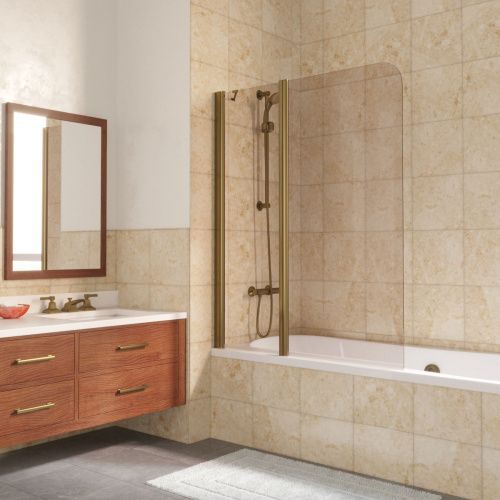 Душевая шторка на ванну Vegas-Glass E2V LUX ST E2V LUX ST 115 05 05 L 115х150 стекло тонированное профиль бронза ориентация левая