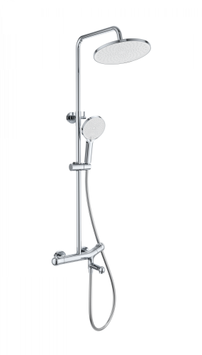 Душевая стойка Wonzon & Woghand WW-B3057-A-CR настенная цвет хром с термостатом