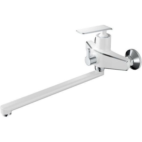 Смеситель для ванны и душа Haiba HB548-8 HB22548-8 настенный белый/хром