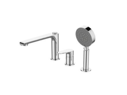 Смеситель BelBagno ANCONA ANCONA-BVD3-CRM на борт ванны хром