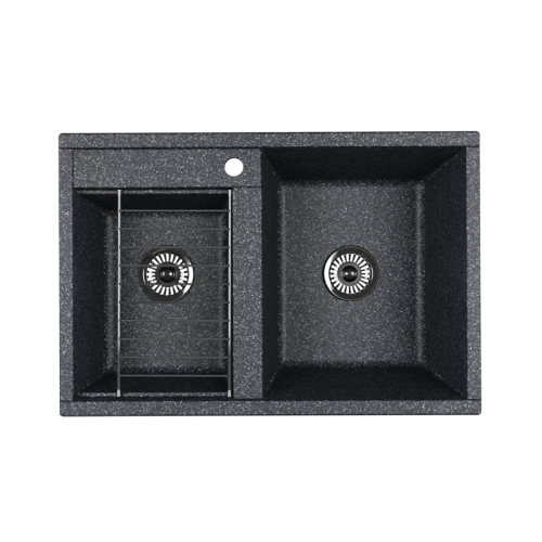 Кухонная мойка Aquaton Делия 1A723132DE210 80х50 цвет серый