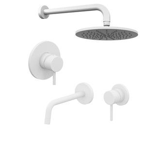 Душевая система Paffoni Light KITLIG011BO006 встраиваемая в стену цвет белый