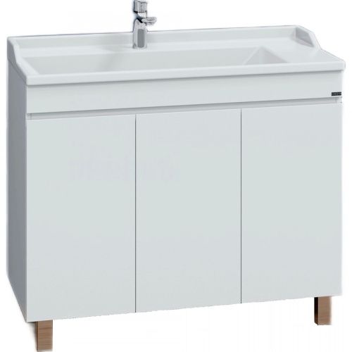 Тумба под раковину СанТа Марс 700297 100х50 напольная цвет белый