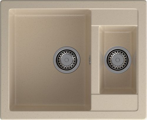 Кухонная мойка Granfest Quadro Q-610K кашемир 60х50 цвет бежевый поверхность матовая