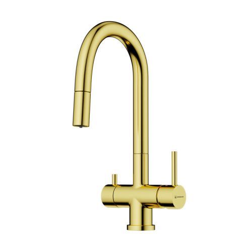 Смеситель для кухни Omoikiri Akita-S 4994350 на мойку золото