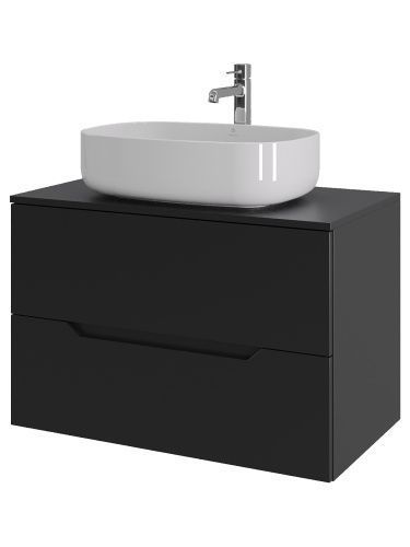 Тумба с раковиной Orange Line Li-80TubMDF+B07-540W 80х50