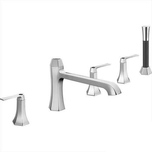 Смеситель Cisal Chérie CF0002606T на борт ванны черный/хром