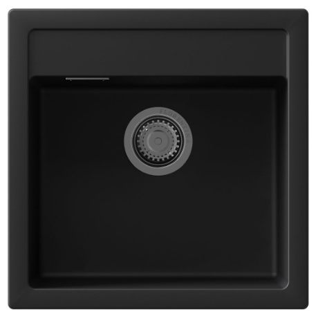 Кухонная мойка Florentina Эстель 510 20.515.C0510.302 50х50 цвет черный поверхность матовая