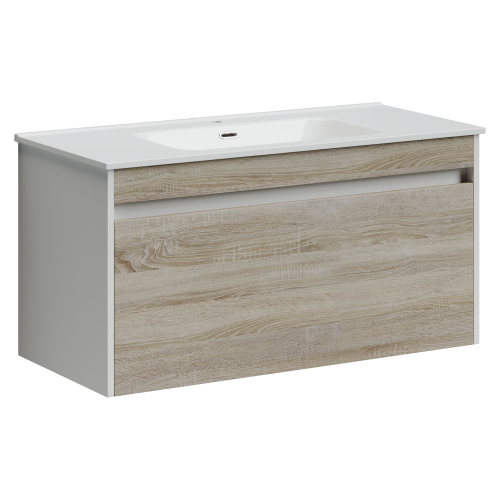 Тумба под раковину Sancos Smart SM100E 100х50 подвесная цвет коричневый