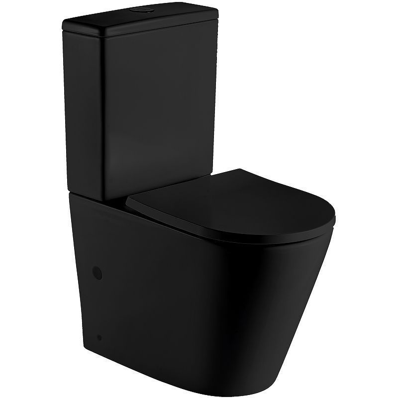 Унитаз напольный с бачком WeltWasser WW SALZBACH 001 MT-BL (10000003765) черный с сиденьем микролифт безободковый душевой смыв