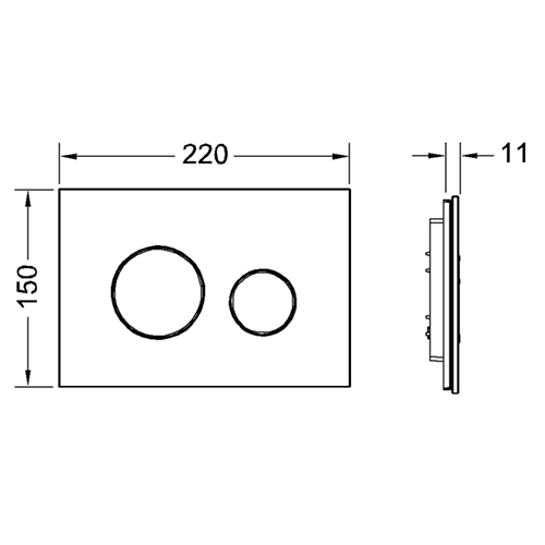Клавиша смыва механическая Tece TECEloop 9240660 цвет белый/хром - фото 2