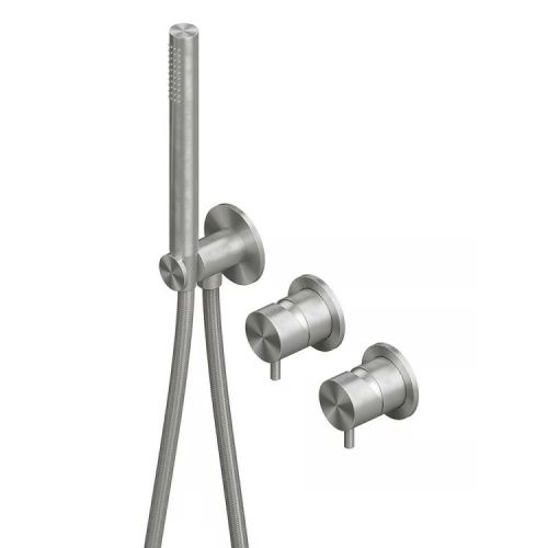 Смеситель QuadroDesign Source 13 68.00 AS встраиваемый в стену нержавеющая сталь