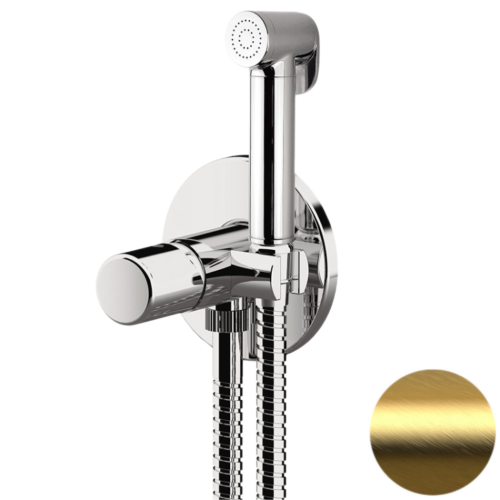 Гигиенический душ со смесителем Daniel TG6454DCDP золото