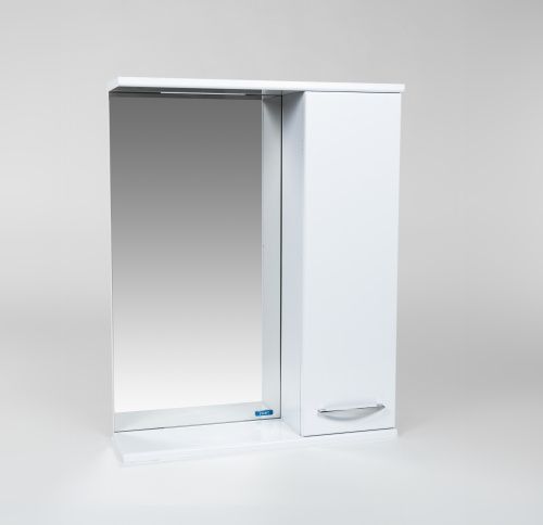 Зеркало-шкаф Viant Прага VPRA55-ZSHR 60х70 подвесной цвет белый