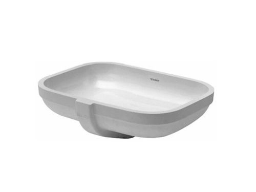 Раковина керамическая Duravit Happy D.2 457480000 50х30 встраиваемая цвет белый без отверстий под смеситель