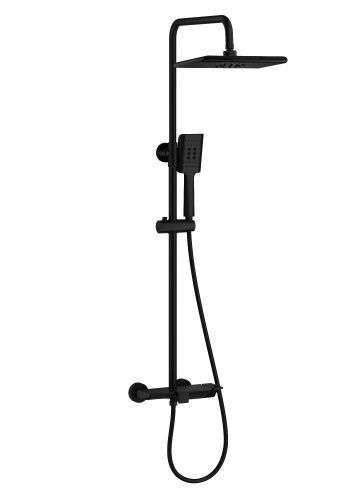 Душевая стойка Wonzon & Woghand WW-AE33110-MB настенная цвет черный