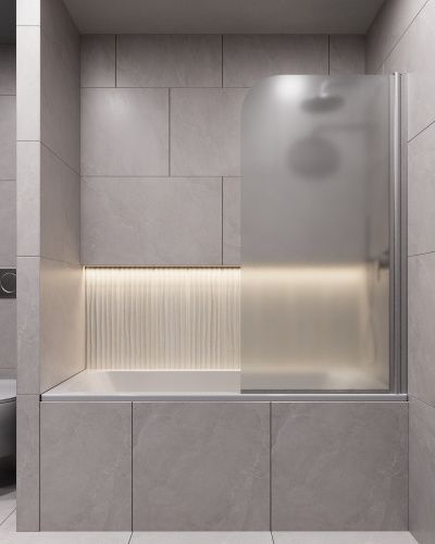 Ванна акриловая со шторкой Timo ROHA ROHA1470-KT14-SPV1505-FP14S-TP70S-T30 140х70 пристенная прямоугольная с каркасом