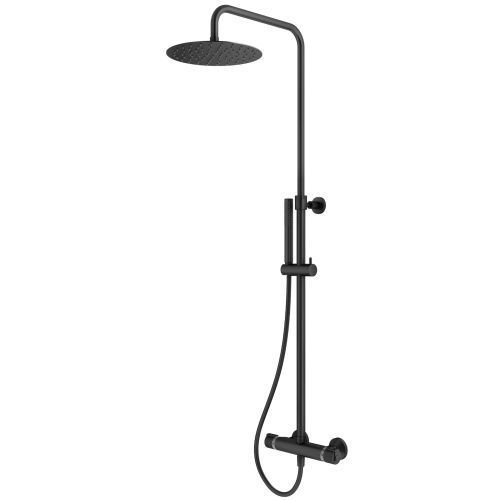 Душевая стойка Plumberia Selection IXO XO6302NO настенная цвет черный с термостатом