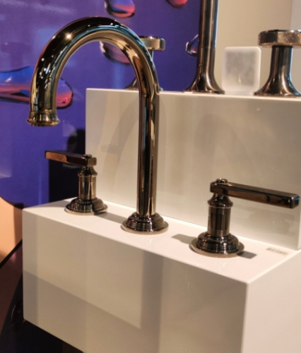 Смеситель THG West coast with Guilloché decor with lever U9D D24 152 на раковину черный