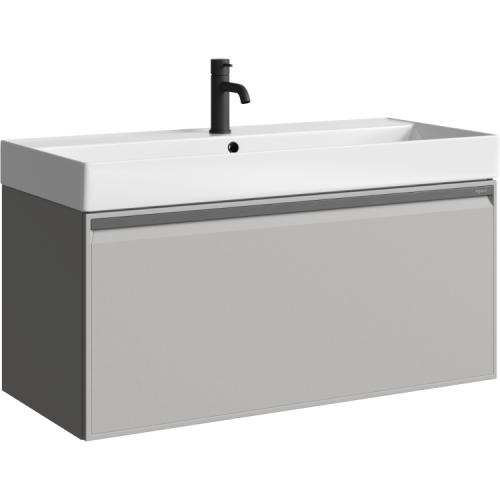 Тумба под раковину Aqwella Y PUR0110ST 100х40 подвесная цвет серый