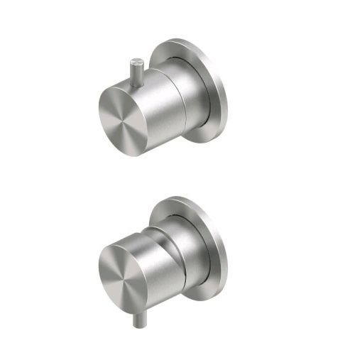 Смеситель QuadroDesign Source 12 47.00 AS встраиваемый в стену нержавеющая сталь