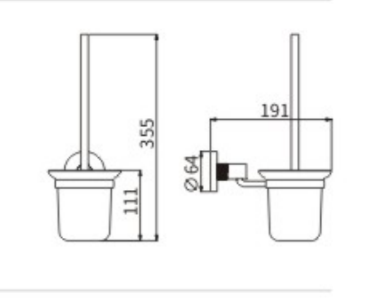 Ершик CeramaLux Antica 61213-1 - фото 2