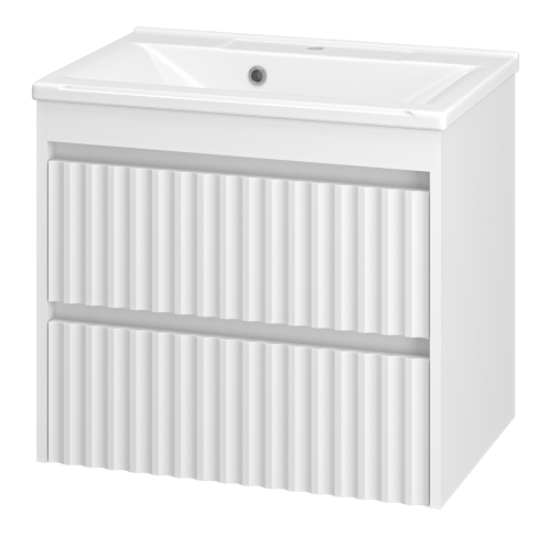 Тумба под раковину Brevita Balaton BAL-06065-01-01П2Я 60х40 подвесная цвет белый