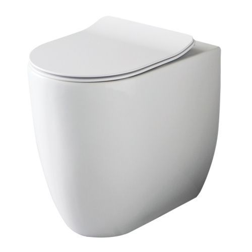 Чаша унитаза приставная Kerasan FLO 310901 цвет белый без сиденья безободковая