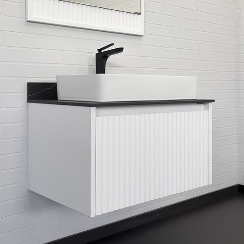 Тумба с раковиной Comforty Марсель 00-00013396CF 80х50 подвесная цвет белый