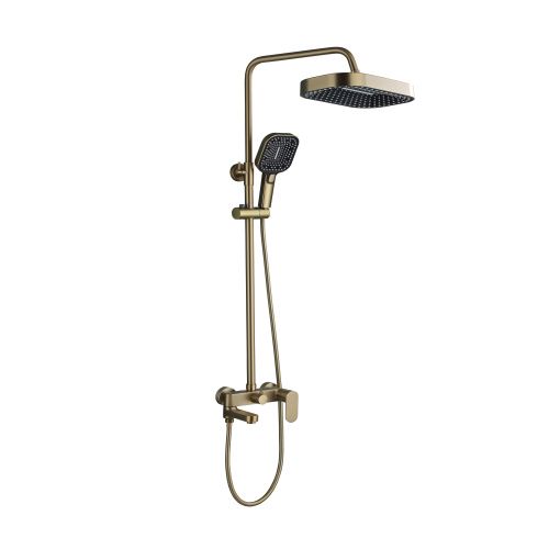 Душевая стойка ALMAes Salda ALS-615-18 настенная цвет золото