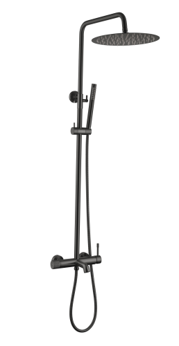 Душевая стойка Boheme Uno 468-SGM настенная цвет нержавеющая сталь