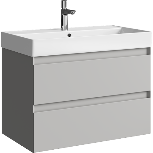 Тумба под раковину Aqwella Y GE01082ST 80х50 подвесная цвет серый