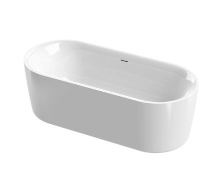 Ванна акриловая Cezares METAURO METAURO-INT-Central-180-80-60 180х80 отдельностоящая овальная с каркасом