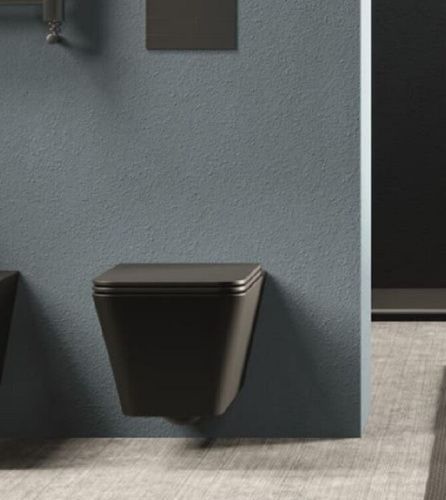 Чаша унитаза подвесная Alice Hide 31210108 цвет черный без сиденья безободковая