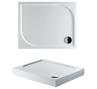 Душевой поддон из искусственного камня Riho KOLPING D004006005 100х80 белый с ножками