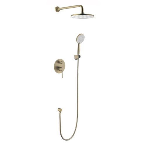 Душевая система Voda VSLG Set_3in1 встраиваемая в стену цвет золото