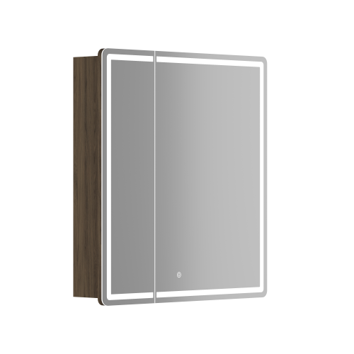 Зеркало-шкаф Sancos Mirror MI70ECH 70х70 подвесной цвет коричневый