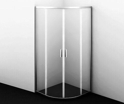 Душевой уголок Wasserkraft Lippe 45S 45S00 80х80 стекло прозрачное профиль хром без поддона