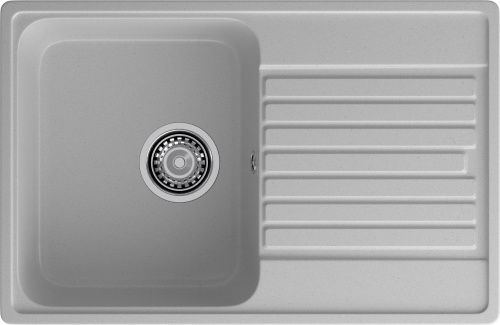 Кухонная мойка Granfest Quarz 78 серый 75х50 цвет серый поверхность матовая