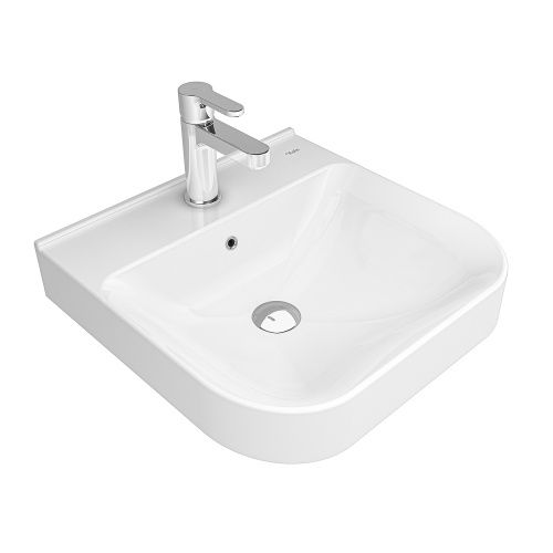 Раковина керамическая Kale LOFT 310200200447 50 см подвесная цвет белый 1 отверстие под смеситель