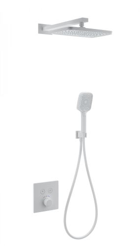 Душевая система Wonzon & Woghand WW-D2017-B-MW встраиваемая в стену цвет белый с термостатом