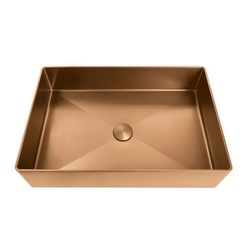 Раковина из нержавеющей стали AltroBagno Astro AltroBagnoAstro001019RaSp 50х40 накладная цвет медь