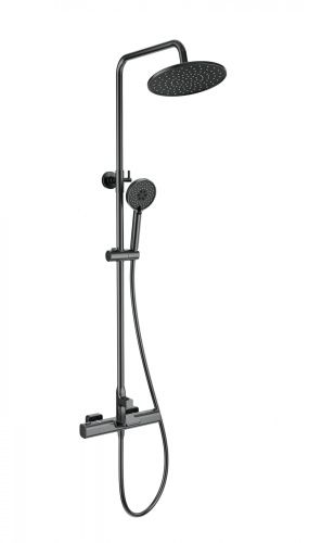 Душевая стойка Wonzon & Woghand WW-C3017-A1-BGG настенная цвет серый с термостатом