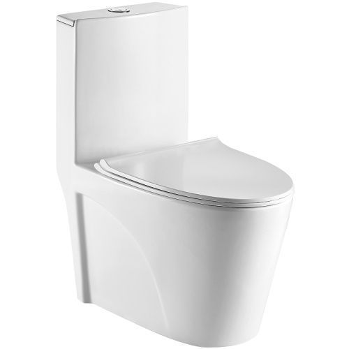 Унитаз напольный с бачком WeltWasser WW WELZBACH 001GL-WT (10000003805) белый с сиденьем микролифт безободковый смыв торнадо