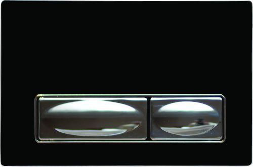 Клавиша смыва механическая Creavit GP4002.00 цвет черный/хром