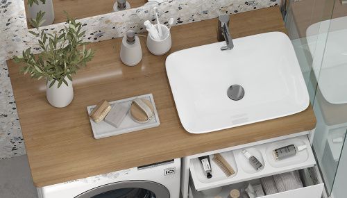 Столешница Velvex KLAUFS st.KLA.120.R дуб французский 120х60 накладная цвет дерево