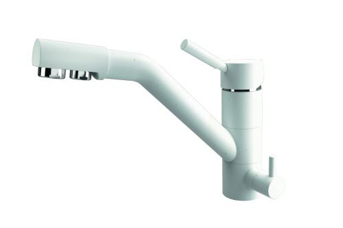 Смеситель для кухни Dr.Gans Дуэт 339.07L.2123.401 на мойку белый